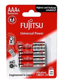 Baterie FUJITSU LR3 Alkaline AAA 1,5V