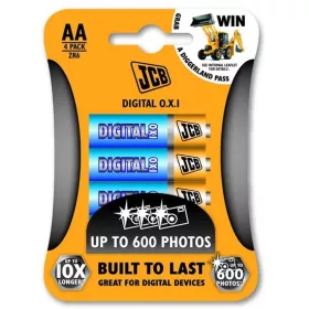 JCB OXI DIGITAL alkalická baterie LR06, blistr 4 ks