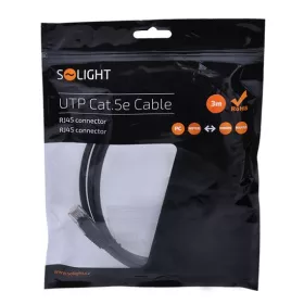 Solight UTP CAT.5E kabel, RJ45 konektor - RJ45 konektor, sáček, 3m SSC1103E