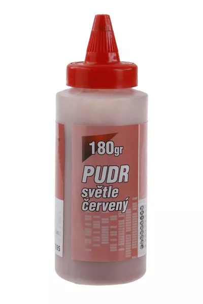 Pudr 180g světle červený