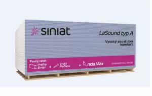 Deska sádrokartonová Siniat LaSound 12,5×1250×2000 mm hrana HRAK