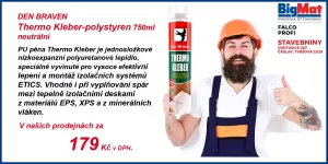 Den Braven Thermo Kleber, pistolová pěna 750 ml