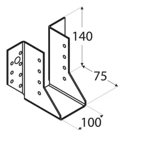 WB 30 - trámová botka 100x140 mm DMX4530 Domax