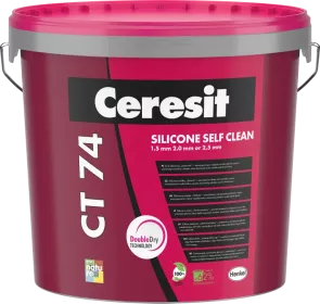 CERESIT CT 74 SILICONE SELF CLEAN omítka | 1,5 mm, 2,0 mm