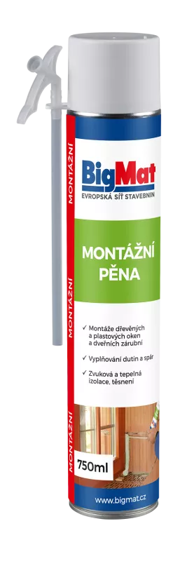 Pěna montážní trubičková BigMat 750ml Den Braven