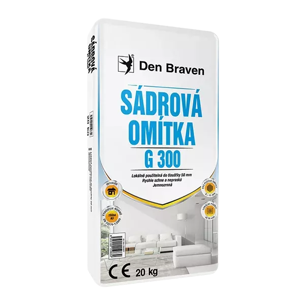 Den Braven Sádrová omítka G300 20kg