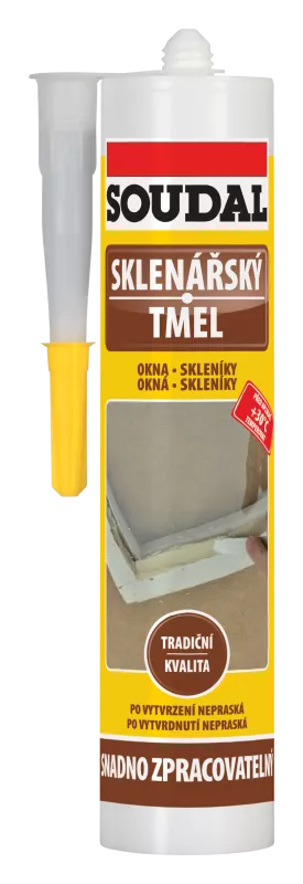 Soudal Sklenářský tmel 600g (kartuše)