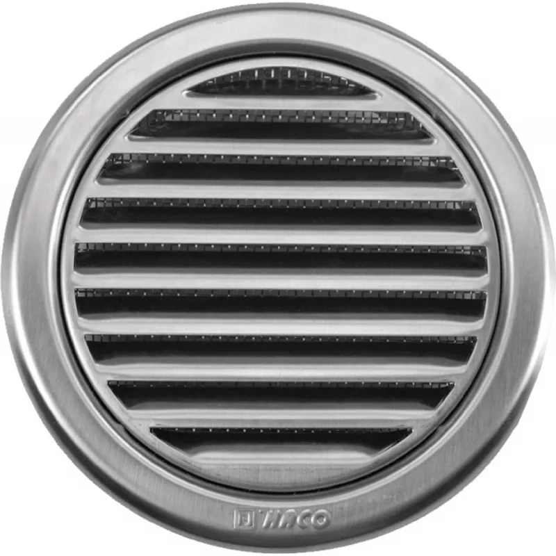 Mřížka větrací se sítí Haco NVM 125 mm nerez 0705