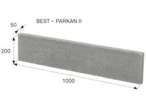 BEST PARKAN II obrubník 1000x200x50 mm přírodní