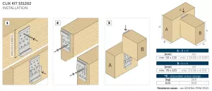 Clik kit 53120 52,5x120x20 HOLZ Technic
