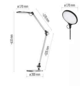LED stolní lampa KAREN, černá Z7615 EMOS