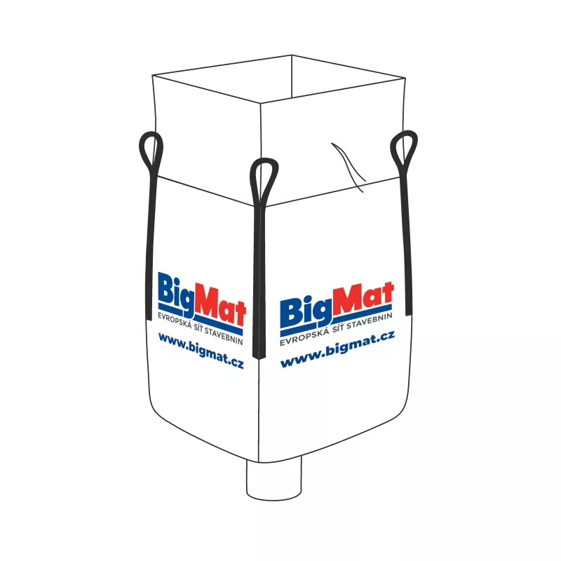 Stavební pytel Big bag 91x91x100 cm, nosnost 1000kg logo Big Mat BigMat