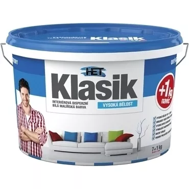 HET Klasik interiérová barva bílá 7+1 kg