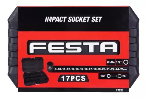 Sada úderových hlavic FESTA Industry 1/2" Cr-Mo 17263