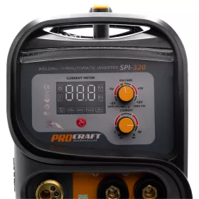 Svařovací poloautomatický invertor (CO2) MIG/MAG, MMA SPI-320 (20-160A) Procraft