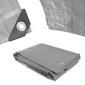 Plachta ST3x5 200g/m2 nepromokavá s oky 3x5 m stříbrná