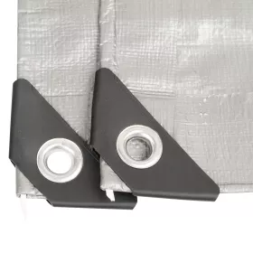 Plachta ST4x4 200g/m2 nepromokavá s oky 4x4 m stříbrná Procraft