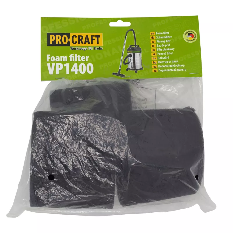 Pěnový filtr pro průmyslový vysavač VP1400 | FPVP1400 Procraft