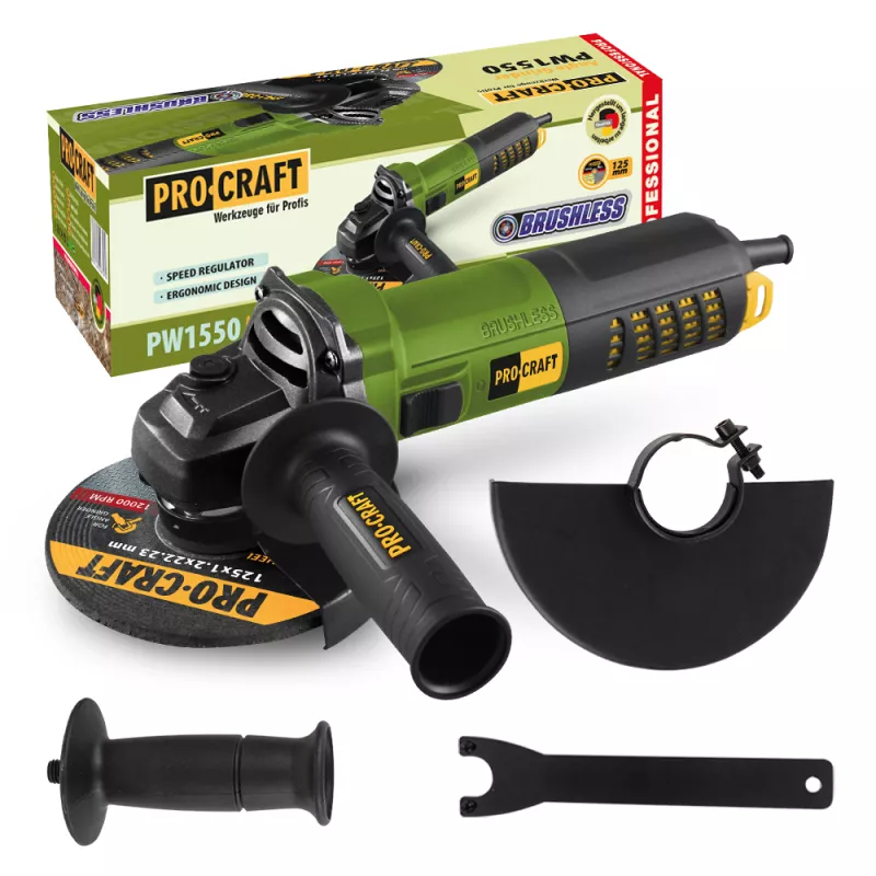 Bruska úhlová PW1550, 125mm Procraft