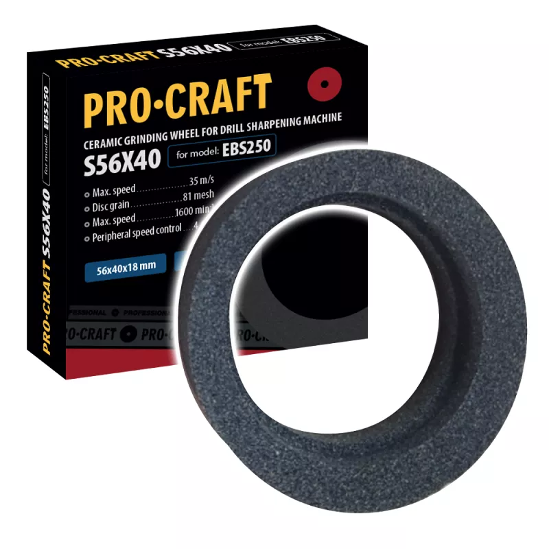 Brusný kotouč pro brusku na vrtáky S56X40 /EBS250 Procraft