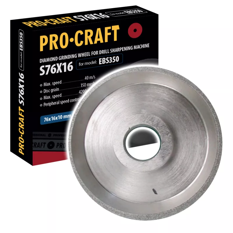 Brusný kotouč pro víceúčelovou ostřičku S76X16 /EBS350 Procraft