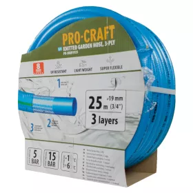 Modrá zahradní hadice PR-3KGH1925 3 vrstvy, 3/4" 25 m Procraft