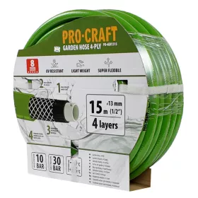 Zelená zahradní hadice PR-4GH1315 4 vrstvy, 1/2" 15 m Procraft Zelená zahradní hadice PR-4GH1315 4 vrstvy, 1/2" 15 m Procraft