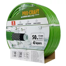 Zelená zahradní hadice PR-4GH1350 4 vrstvy, 1/2" 50 m Procraft Zelená zahradní hadice PR-4GH1350 4 vrstvy, 1/2" 50 m Procraft