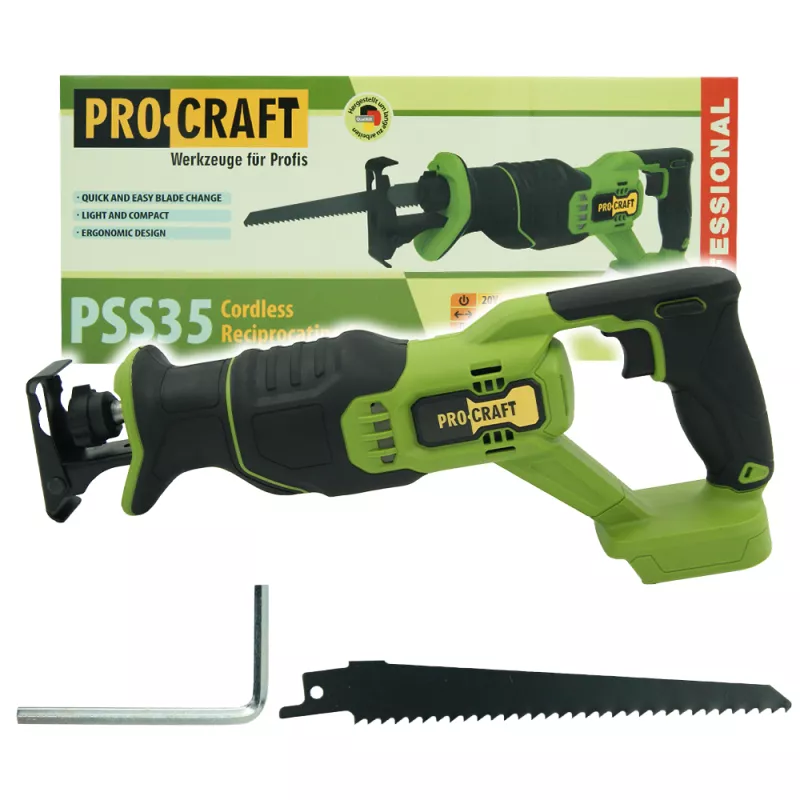 Aku pila ocaska PSS35bb (bez baterie a nabíječky) Procraft