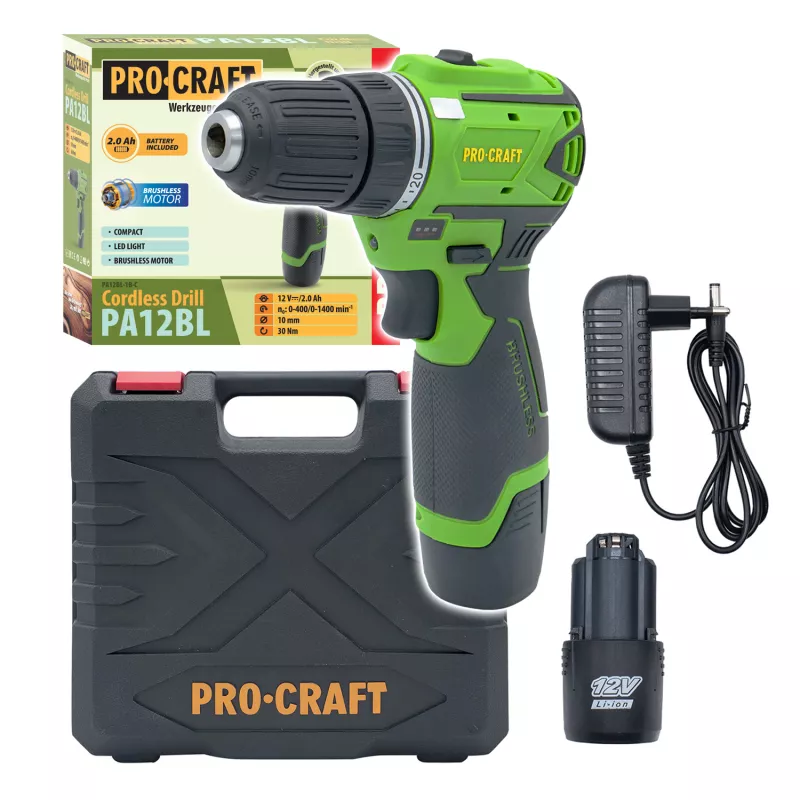 Aku vrtací šroubovák PA12BL Procraft