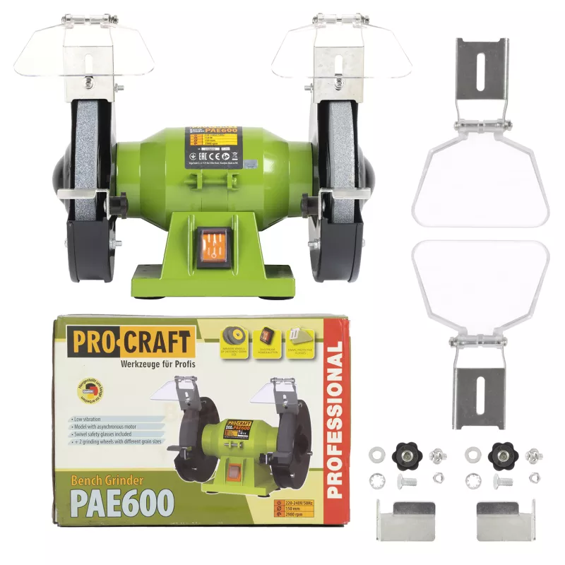 Bruska stolní dvoukotoučová PAE600, 150W Procraft