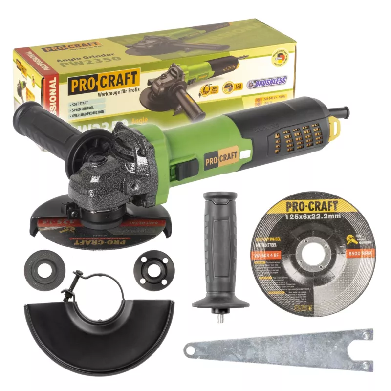 Bruska úhlová PW2350, 125mm Procraft