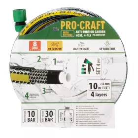 Černo-žlutá zahradní hadice PR-4KAT1310F