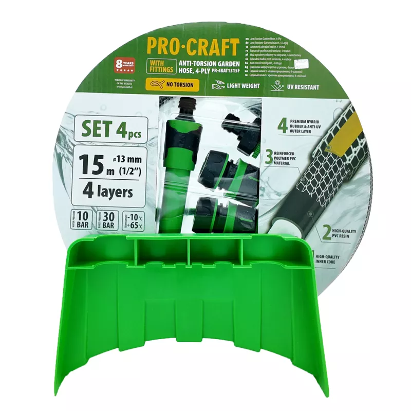 Černo-žlutá zahradní hadice PR-4KAT1315F Procraft
