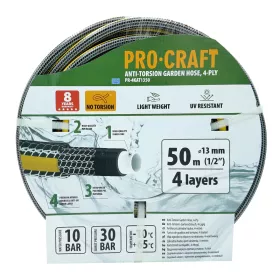 Černo-žlutá zahradní hadice PR-4KAT1350 Procraft