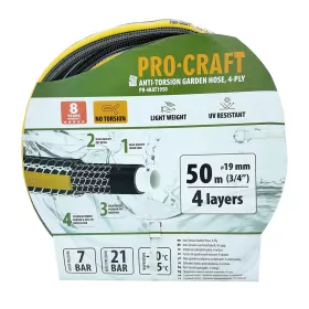 Černo-žlutá zahradní hadice PR-4KAT1950 Procraft