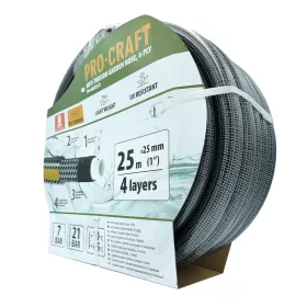 Černo-žlutá zahradní hadice PR-4KAT2525 Procraft