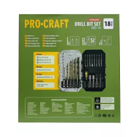 Sada vrtáků a bitů DBS-18, S2 Procraft