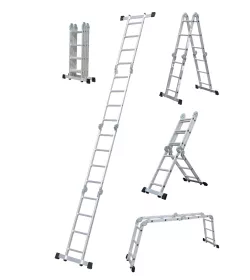 Žebřík hliníkový multifunkční skládací 1x12  346cm  PLA4.346 