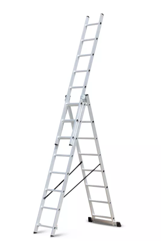Žebřík hliníkový třídílný 3x6 PLA3.340 Procraft