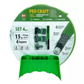 Zelená zahradní hadice PR-4GH1915F Procraft
