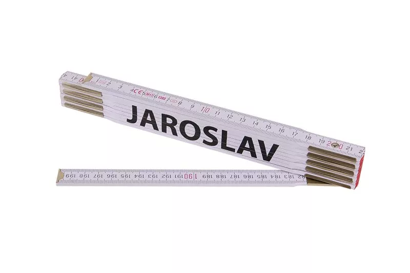 Metr skládací 2m JAROSLAV (PROFI,bílý,dřevo) Levior