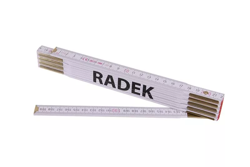 Metr skládací 2m RADEK (PROFI,bílý,dřevo) Levior