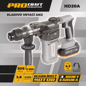 Aku vrtací kladivo Industrial HD20A Procraft industrial