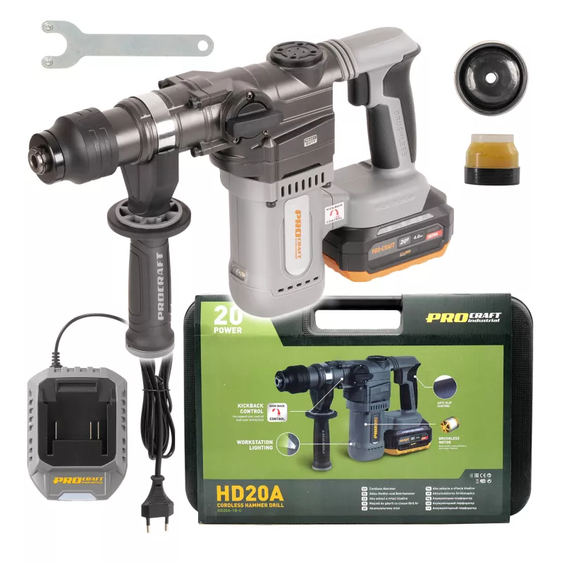 Aku vrtací kladivo Industrial HD20A Procraft industrial