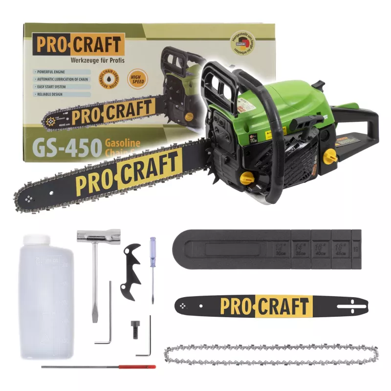 Benzínová řetězová pila GS-450 Procraft