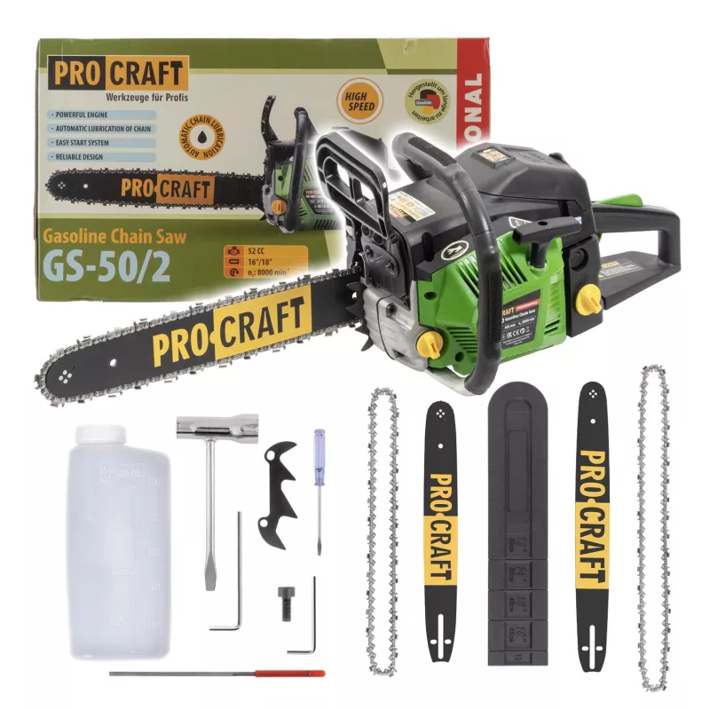Benzínová řetězová pila GS-50/2 Procraft