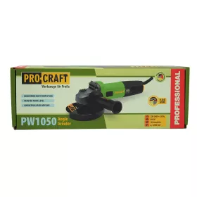 Bruska úhlová PW1050 + rychloupínací matice, 10x řezný kotouč, 2x lamelový kotouč | SPW1050/RM14 Procraft