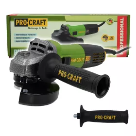 Bruska úhlová PW1050 + rychloupínací matice, 10x řezný kotouč, 2x lamelový kotouč | SPW1050/RM14 Procraft
