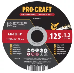 Řezný kotouč CD125x1.2